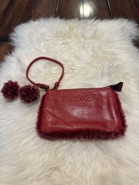 New genuine leather wristlet
